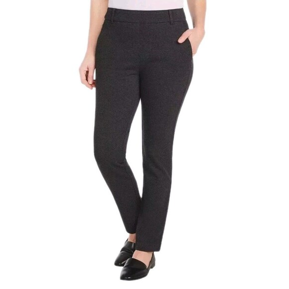 Dalia Women's M Pull-On Twill Ponte Pant Stretch Built-in Tummy Control Panel - Picture 1 of 10